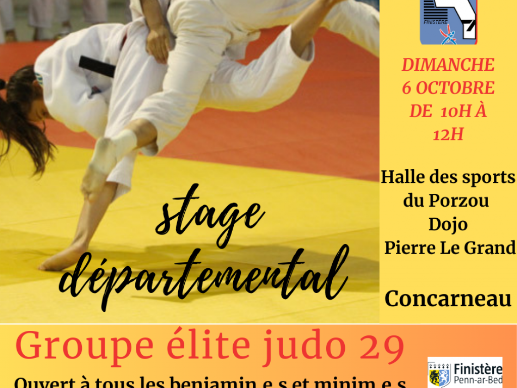 Image de l'actu 'Stage Élite Judo 29 - Saison 2024/2025'