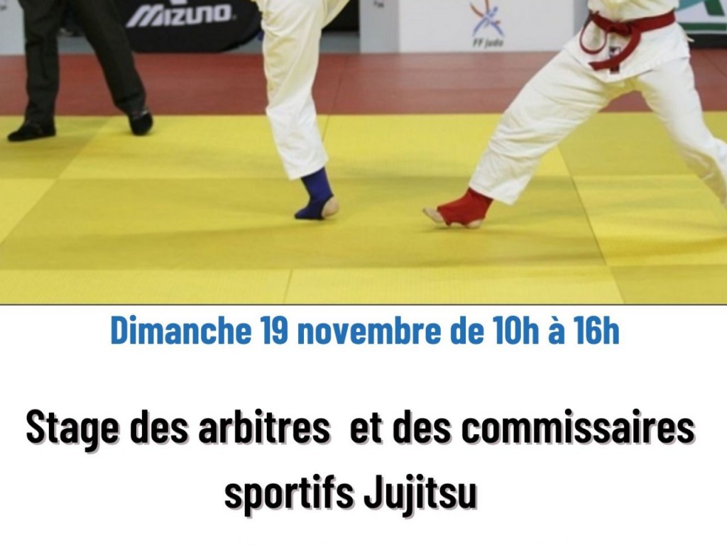 Image de l'actu 'Stage de formation  Pôle Jujitsu Fight et Ne Waza et stage des arbitres et commissaires sportifs Jujitsu'